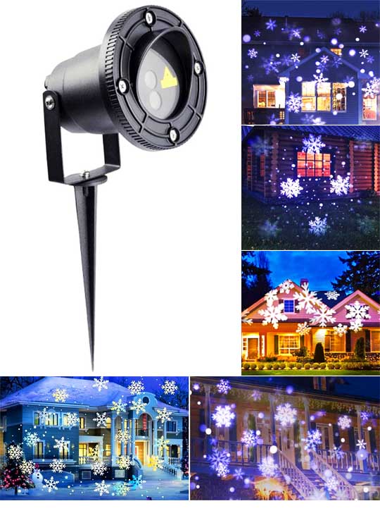 Лазерные снежинки SUPERMAX GARDEN LED Snow