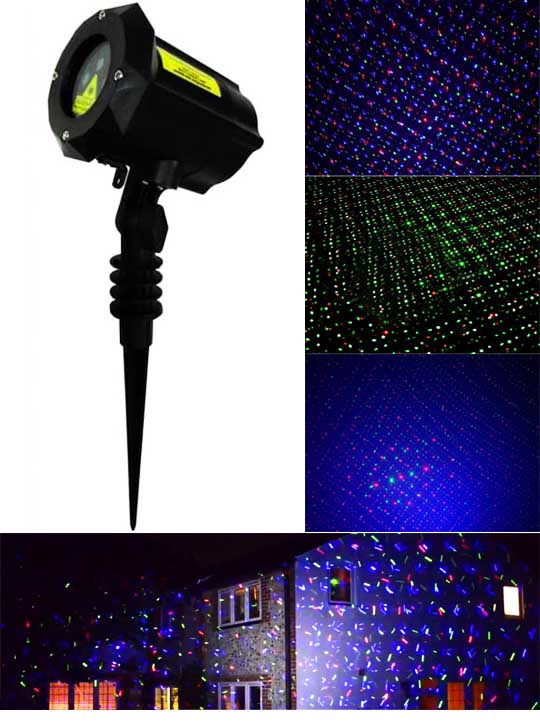 Лазерные снежинки SUPERMAX GARDEN RGB Xmas 8